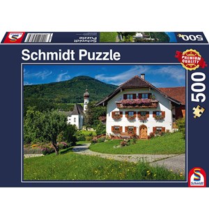 Schmidt Spiele (58273) - "Holiday on Hoglworth Abbey" - 500 pieces puzzle