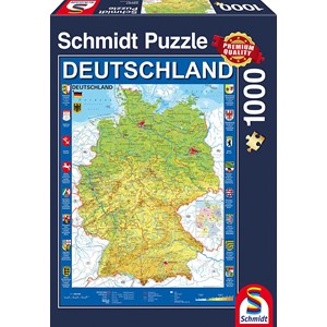 Schmidt Spiele (58287) - "Germany" - 1000 pieces puzzle