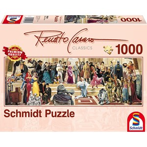 Schmidt Spiele (59381) - Renato Casaro: "100 Years of Film" - 1000 pieces puzzle