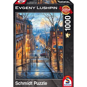 Schmidt Spiele (59560) - Eugene Lushpin: "Spring Morning in Montmartre" - 1000 pieces puzzle