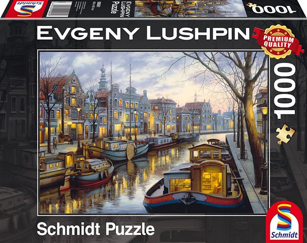 Schmidt Spiele (59561) - Eugene Lushpin: "On the Canal" - 1000 pieces puzzle