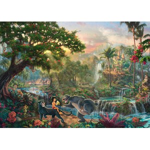 Schmidt Spiele (59473) - Thomas Kinkade: "The Jungle Book" - 1000 pieces puzzle