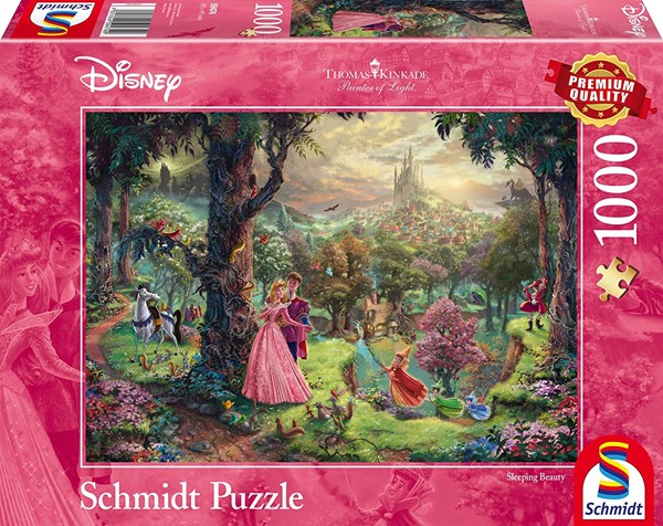 Schmidt Spiele (59474) - Thomas Kinkade: "The Sleeping Beauty" - 1000 pieces puzzle