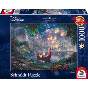 Schmidt Spiele (59480) - Thomas Kinkade: "Disney Rapunzel" - 1000 pieces puzzle