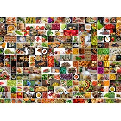 Grafika (T-00375) - "Collage, Kitchen in Color" - 2000 pieces puzzle