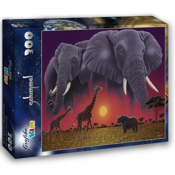 Grafika Kids (01631) - Schim Schimmel: "Africa's Children" - 300 pieces puzzle