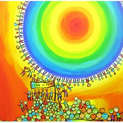 Grafika (02440) - Anne Poire, Patrick Guallino: "Vive La Paix" - 1500 pieces puzzle