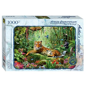 Step Puzzle (79528) - "Tiger in the Jungle" - 1000 pieces puzzle