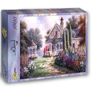 Grafika (02491) - Dennis Lewan: "Elmira's Cottage" - 1000 pieces puzzle