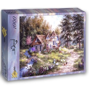Grafika (02493) - Dennis Lewan: "Glacier Ridge Manor" - 1000 pieces puzzle