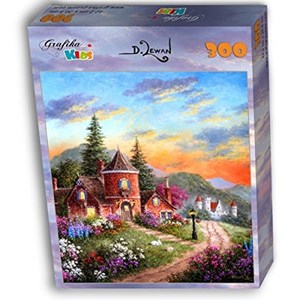 Grafika Kids (01900) - Dennis Lewan: "Castle Ridge Manor" - 300 pieces puzzle