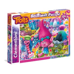 Clementoni (20144) - "Trolls" - 104 pieces puzzle