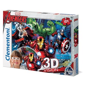 Clementoni (20606) - "Avengers" - 104 pieces puzzle