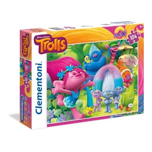 Clementoni (23981) - "Trolls" - 104 pieces puzzle