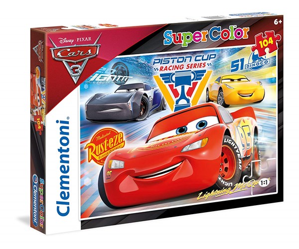 Clementoni (27072) - "Cars 3" - 104 pieces puzzle