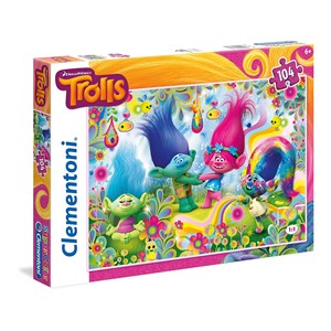 Clementoni (27967) - "Trolls" - 104 pieces puzzle