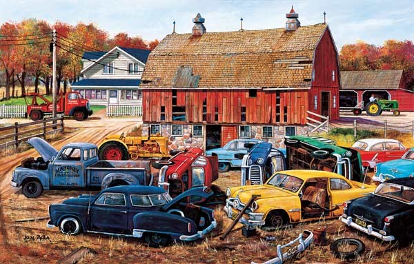 SunsOut (39816) - Ken Zylla: "Barnyard Gems" - 1000 pieces puzzle