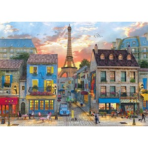 Clementoni (31679) - Dominic Davison: "Streets of Paris" - 1500 pieces puzzle