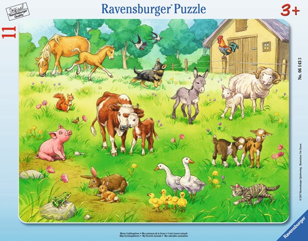 Ravensburger (06143) - "My Favorite Animals" - 11 pieces puzzle