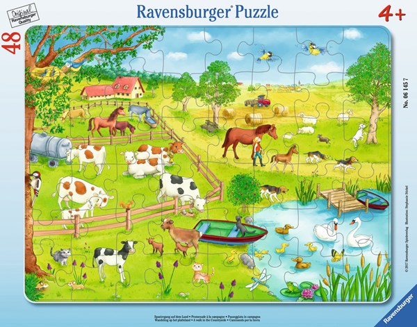 Ravensburger (06145) - "Walk in the Countryside" - 48 pieces puzzle