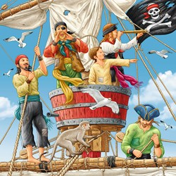 Ravensburger (08030) - "Pirates" - 49 pieces puzzle