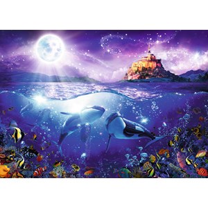 Ravensburger (19791) - "Whales in the Moonlight" - 1000 pieces puzzle