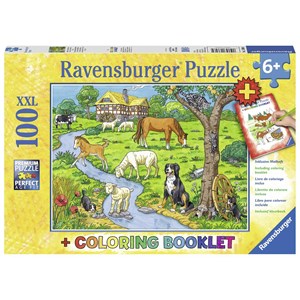 Ravensburger (13696) - "Dearest Farmers" - 100 pieces puzzle