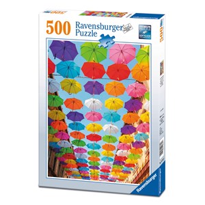 Ravensburger (14765) - "Colorful Umbrellas" - 500 pieces puzzle