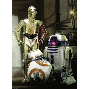 Ravensburger (19779) - "C-3PO, R2-D2 & BB-8" - 1000 pieces puzzle