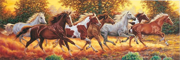 Clementoni (31300) - "Galloping Horses" - 1000 pieces puzzle