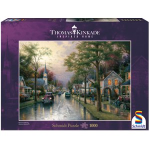 Schmidt Spiele (58441) - Thomas Kinkade: "The Waking" - 1000 pieces puzzle