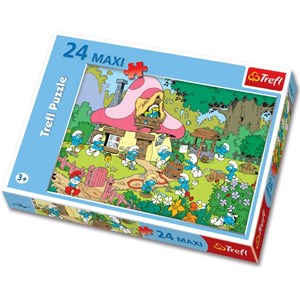 Trefl (14119) - "Smurf Village" - 24 pieces puzzle