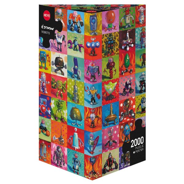 Heye (29576) - Henry Stinson: "Robots" - 2000 pieces puzzle