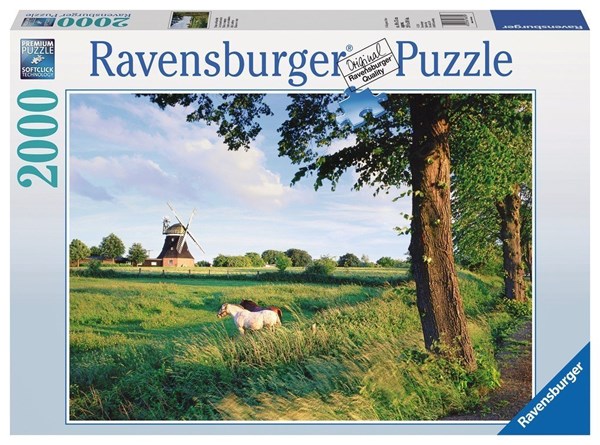 Ravensburger (16635) - "Horse From Wind Mill" - 2000 pieces puzzle