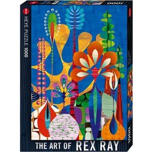 Heye (29599) - Rex Ray: "Maxerela Art Flowers" - 1000 pieces puzzle