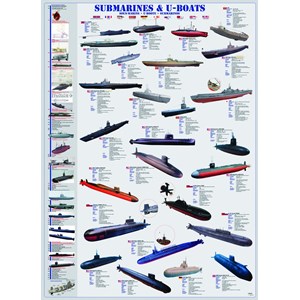 Eurographics (6000-0132) - "Submarines & U-Boats" - 1000 pieces puzzle