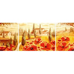 Ravensburger (19994) - "Poppies in Tuscany" - 1000 pieces puzzle