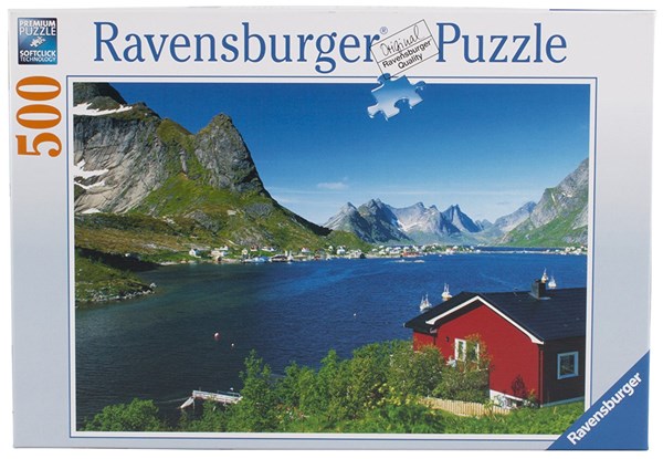 Ravensburger (14176) - "Norwegian Fishing Village" - 500 pieces puzzle