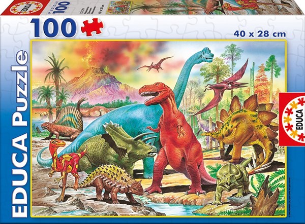 Educa (13279) - "Dinosaurs" - 100 pieces puzzle