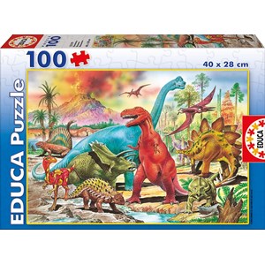 Educa (13279) - "Dinosaurs" - 100 pieces puzzle