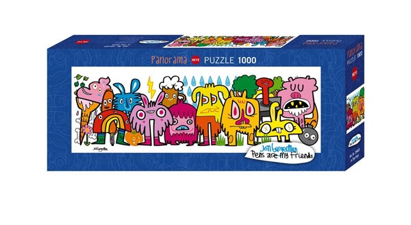 Heye (29455) - Jon Burgerman: "Teile In the Park" - 1000 pieces puzzle