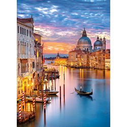 Clementoni (35056) - "Lighting Venice" - 500 pieces puzzle