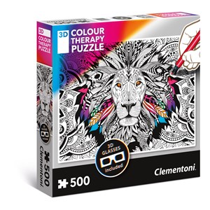 Clementoni (35051) - "Lion" - 500 pieces puzzle