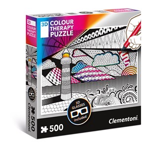 Clementoni (35052) - "Lighthouse" - 500 pieces puzzle