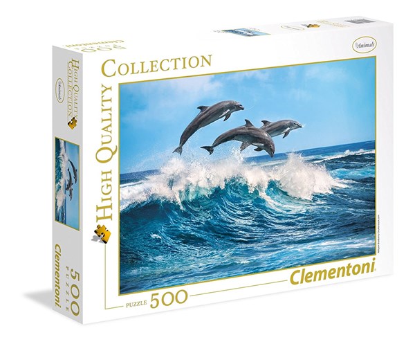 Clementoni (35055) - "Dolphins" - 500 pieces puzzle