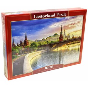 Castorland (C-103348) - "Riverside view, Moscow, Russia" - 1000 pieces puzzle