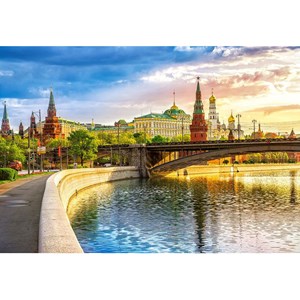 Castorland (C-103348) - "Riverside view, Moscow, Russia" - 1000 pieces puzzle