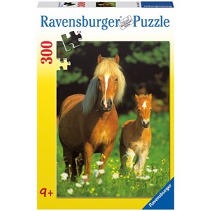 Ravensburger (13031) - "Happy Horses" - 300 pieces puzzle