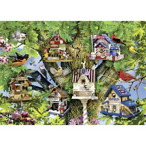 Ravensburger (19691) - Lori Schory: "Bird Village" - 1000 pieces puzzle