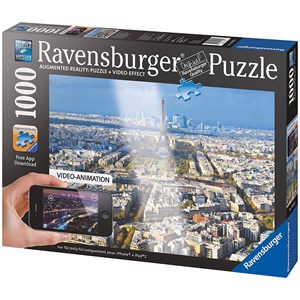Ravensburger (19302) - "Above The Roofs Of Paris" - 1000 pieces puzzle